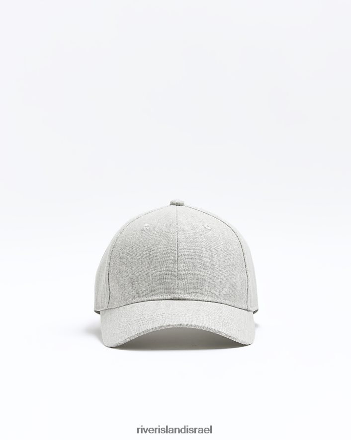 אביזרים River Island כובע תערובת פשתן אפור גברים BDZ4083064