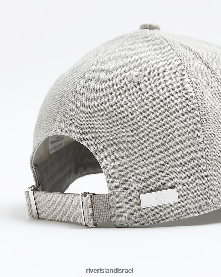 אביזרים River Island כובע תערובת פשתן אפור גברים BDZ4083064