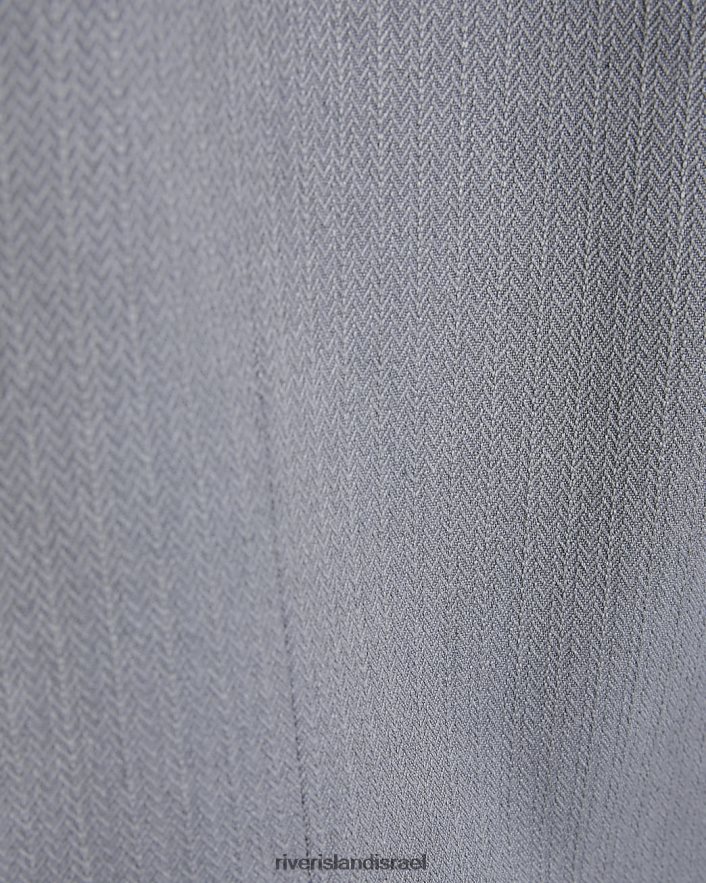 לבוש River Island חזיית אדרה בגזרה רזה אפור גברים BDZ4083080