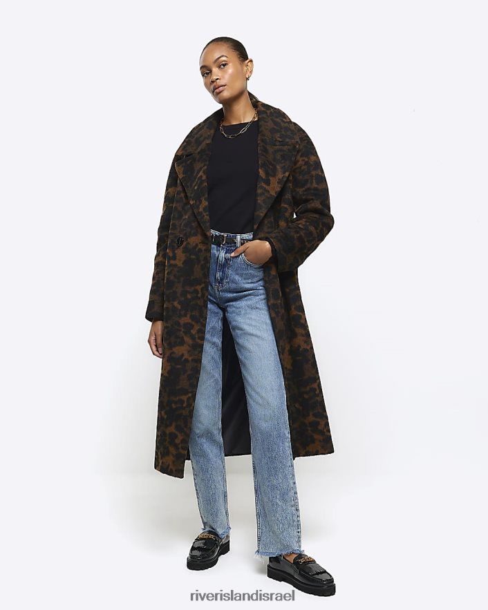 לבוש River Island חלק עליון עם שרוול ארוך שָׁחוֹר נשים BDZ408312
