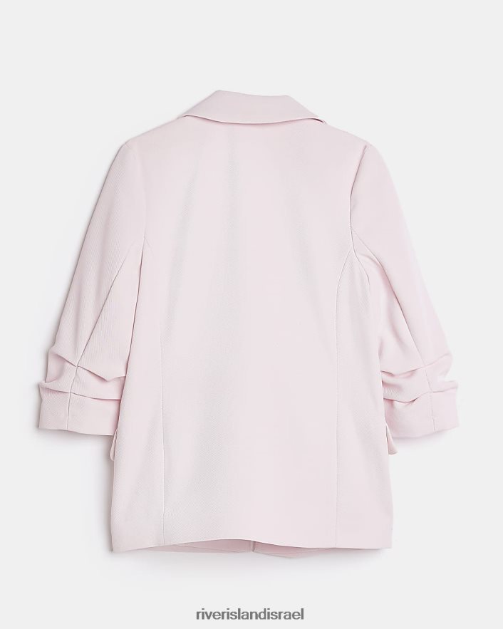 לבוש River Island בלייזר עם שרוולים מרופטים וָרוֹד בנות BDZ4083218