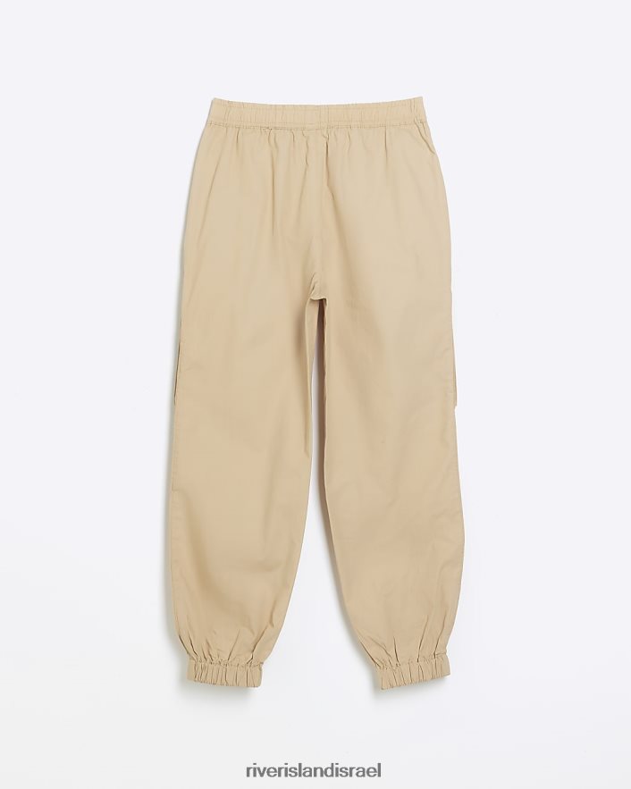 לבוש River Island ג למשוך מכנסי מטען בז' בנות BDZ4083234