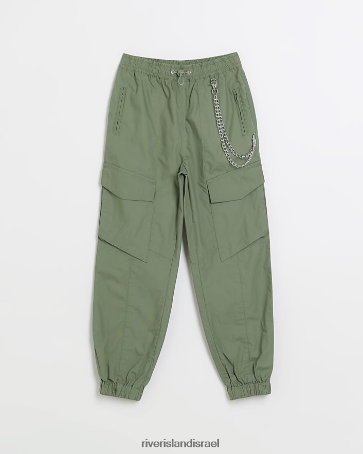 לבוש River Island מכנסי מטען עם פרטים שרשרת חָקִי בנות BDZ4083235