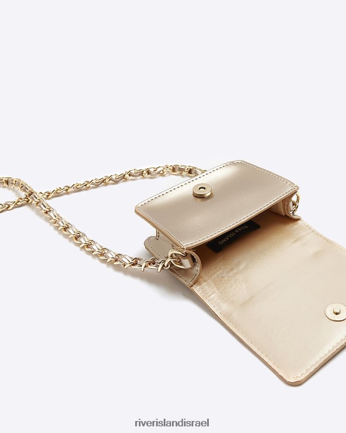 אביזרים River Island ארנק גוף מקושט זהב בנות BDZ4083259