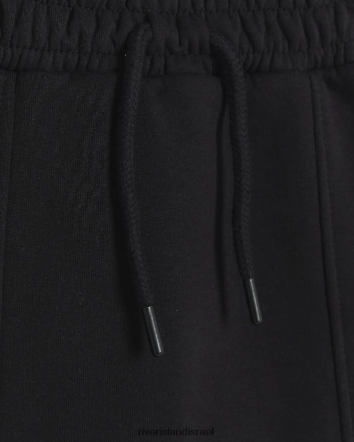 לבוש River Island חצאית מידי של ג'רסי שָׁחוֹר בנות BDZ4083271
