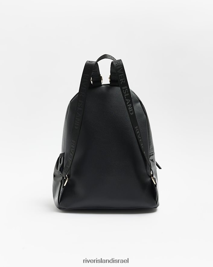 אביזרים River Island תיק גב עם קשת מרופדת שָׁחוֹר בנות BDZ4083323