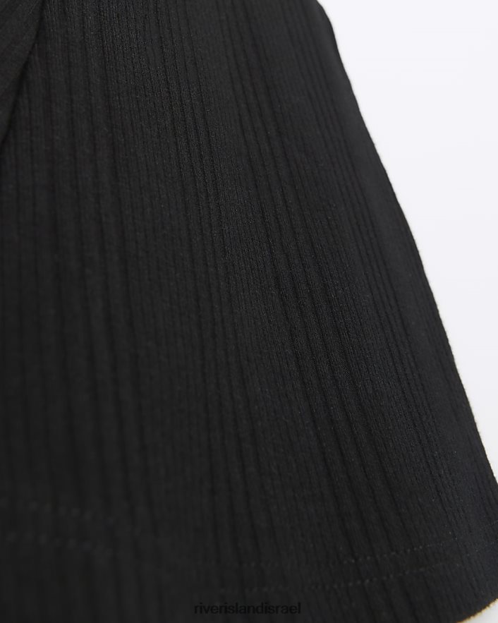 לבוש River Island מכנסיים עם צלעות מתרחבות שָׁחוֹר בנות BDZ4083326