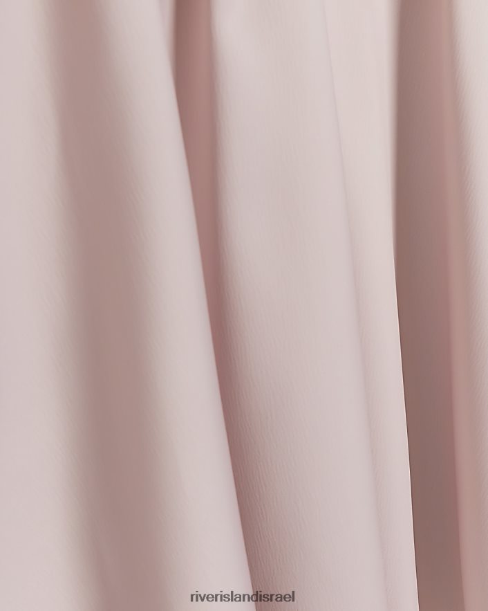 לבוש River Island שמלת חולצה עם שרוולים נפוחים וָרוֹד בנות BDZ4083340