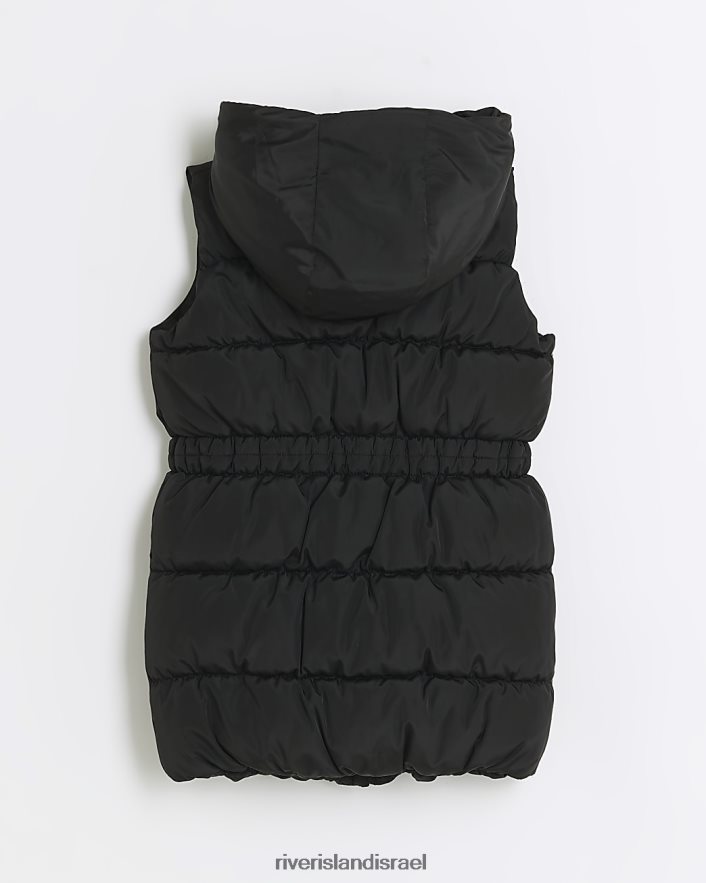 לבוש River Island ג'לט מרופד עמיד למקלחת שָׁחוֹר בנות BDZ4083415