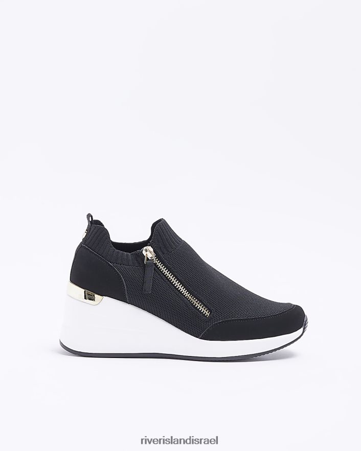 הַנעָלָה River Island להחליק מאמני טריז שָׁחוֹר נשים BDZ408345