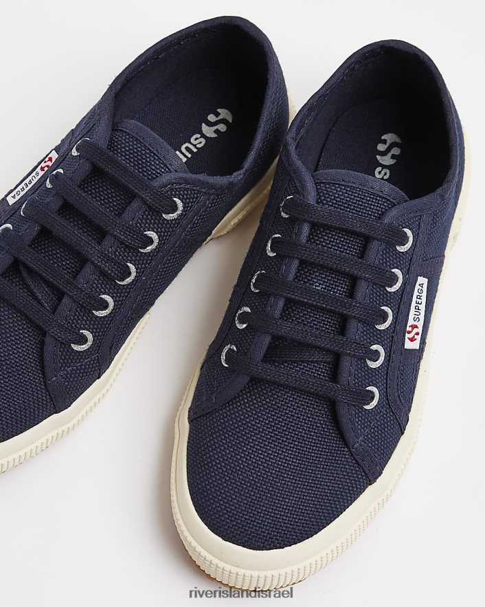 הַנעָלָה River Island מאמני קנבס עם שרוכים של סופרגה חיל הים בנות BDZ4083454