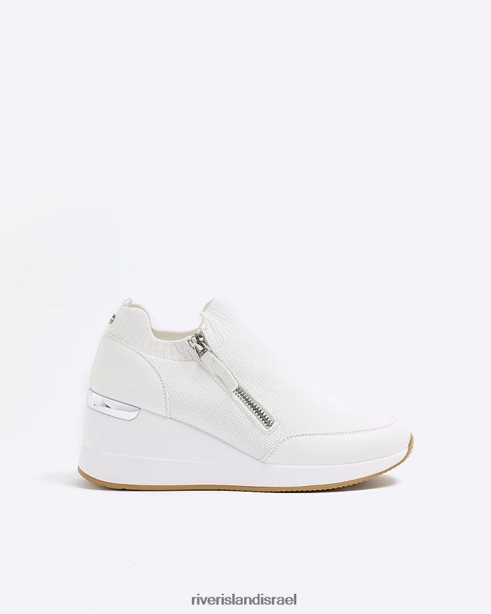 הַנעָלָה River Island להחליק מאמני טריז לבן נשים BDZ408349