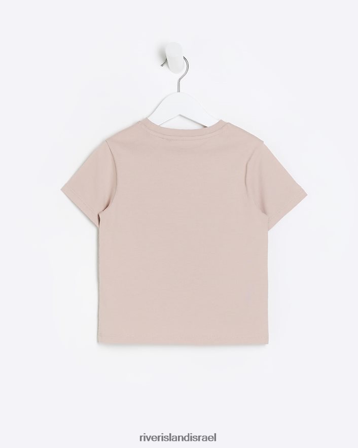 לבוש River Island מיני טי שירט עם שרוולים קצרים וָרוֹד בנים BDZ4083555