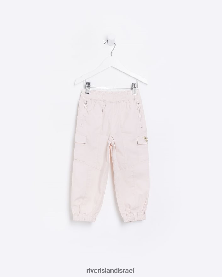 לבוש River Island מג מכנסי מטען רקומים וָרוֹד בנות BDZ4083568