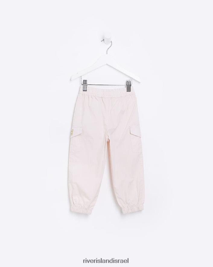 לבוש River Island מג מכנסי מטען רקומים וָרוֹד בנות BDZ4083568