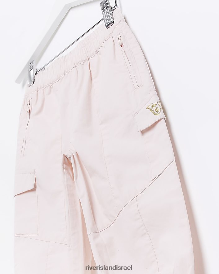 לבוש River Island מג מכנסי מטען רקומים וָרוֹד בנות BDZ4083568