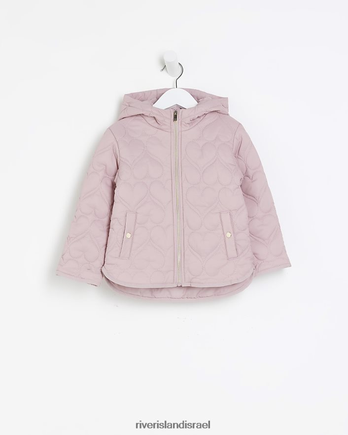לבוש River Island ז'קט מרופד לב מ"ג וָרוֹד בנות BDZ4083593