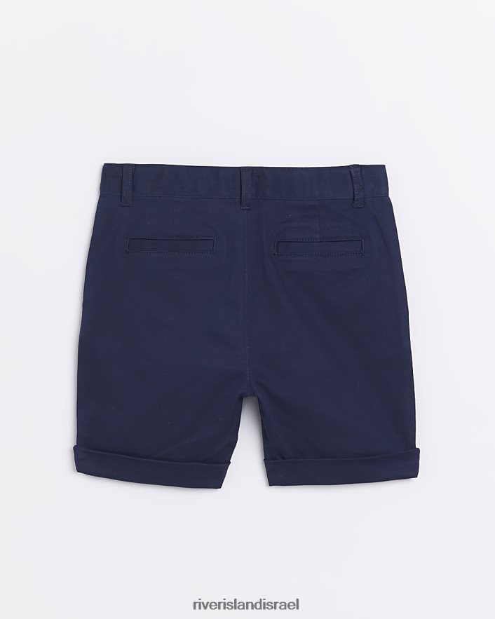 לבוש River Island ב מכנסי צ'ינו נמתחים חיל הים בנים BDZ4083671