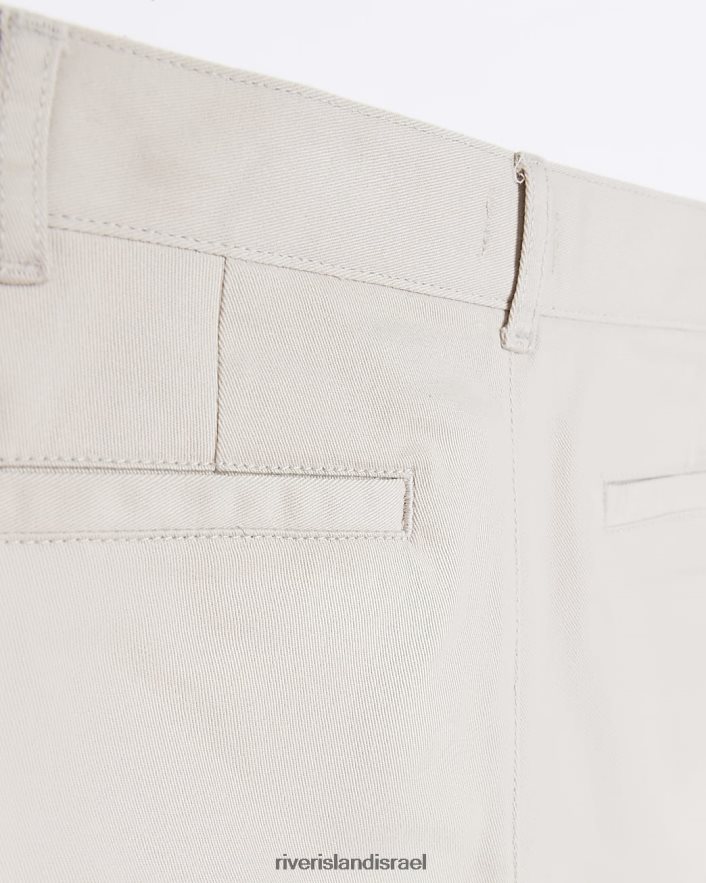 לבוש River Island ב מכנסי צ'ינו נמתחים בז' בנים BDZ4083672