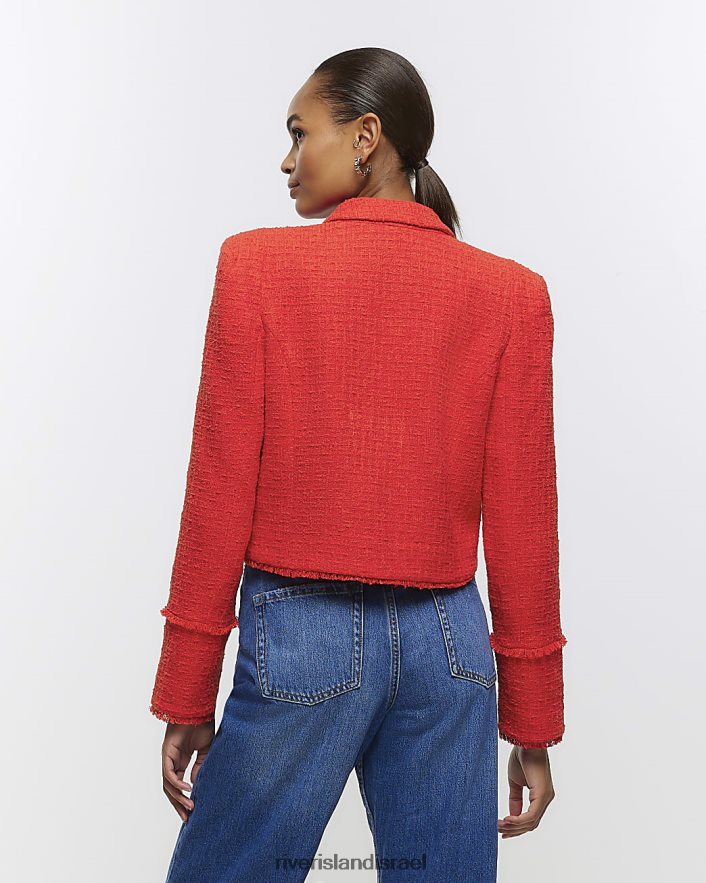 לבוש River Island בלייזר גביע בוקל אָדוֹם נשים BDZ4083731