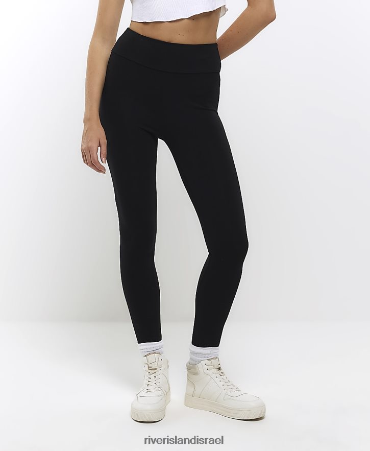 לבוש River Island חותלות בגזרה גבוהה שָׁחוֹר נשים BDZ4083741