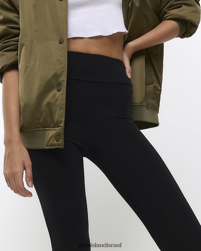 לבוש River Island חותלות בגזרה גבוהה שָׁחוֹר נשים BDZ4083741