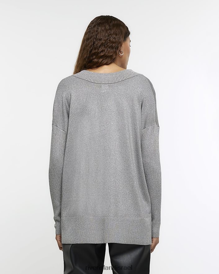 לבוש River Island מגשר קל משקל כסף נשים BDZ4083767
