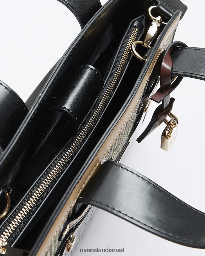אביזרים River Island תיק עם בולטות קרוק שָׁחוֹר נשים BDZ4083779