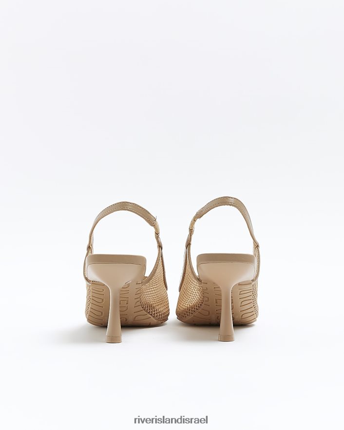 הַנעָלָה River Island נעלי עקב רשת בז' נשים BDZ408380