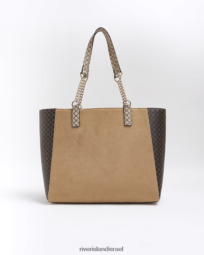 אביזרים River Island תיק ארי מונוגרמה חום נשים BDZ4083837