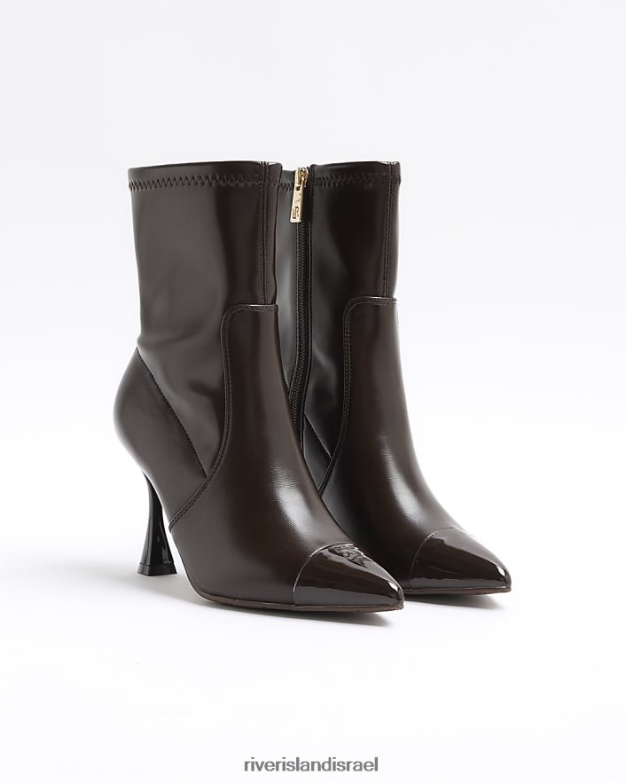 הַנעָלָה River Island מגפונים עם עקבים עם כובע אצבע אָדוֹם נשים BDZ4083841