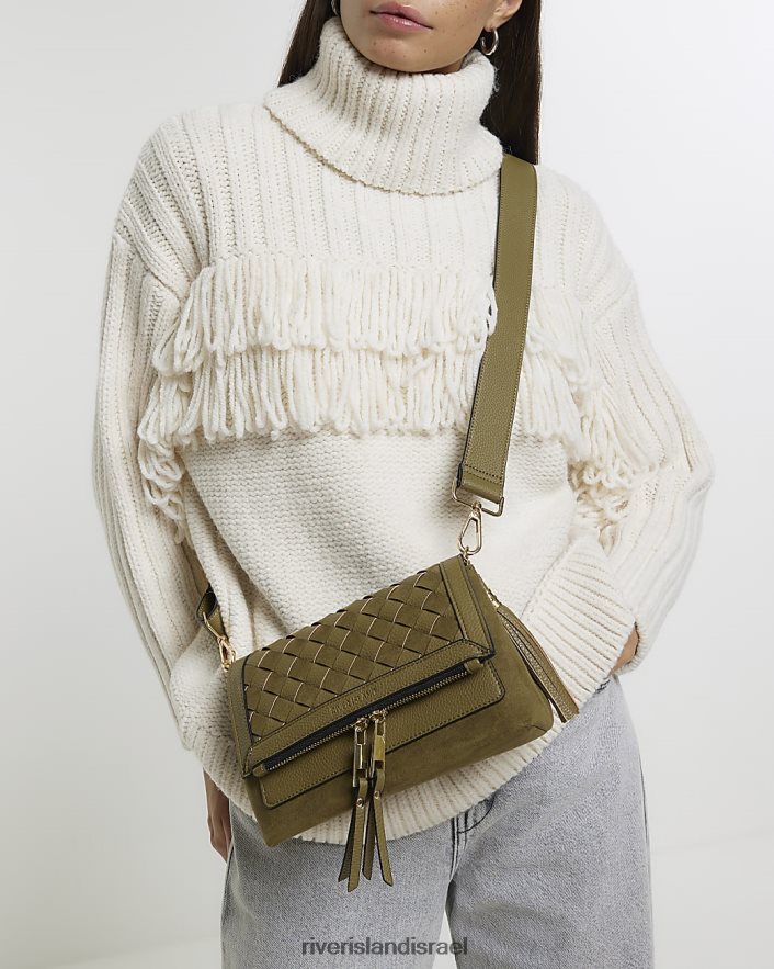 אביזרים River Island תיק קרוס גוף בעל מרקם חָקִי נשים BDZ4083853