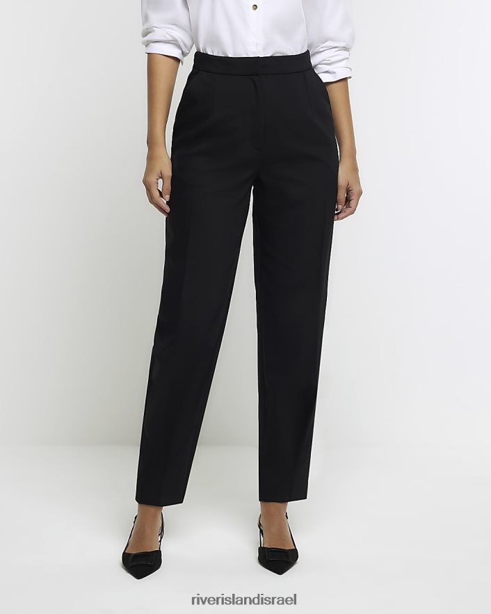 לבוש River Island מכנסיים חכמים לסיגריה שָׁחוֹר נשים BDZ4083857