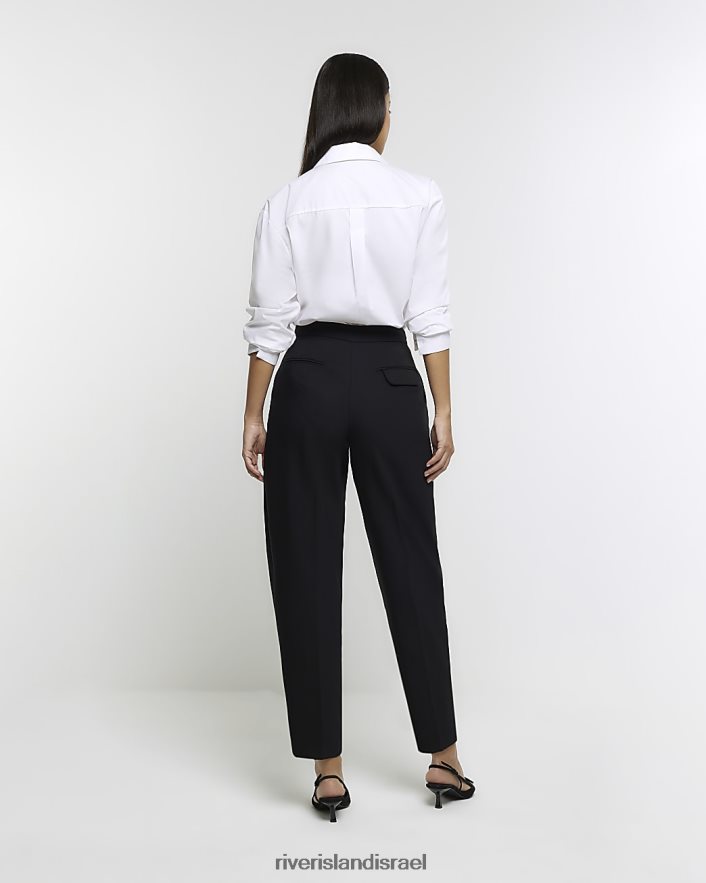 לבוש River Island מכנסיים חכמים לסיגריה שָׁחוֹר נשים BDZ4083857