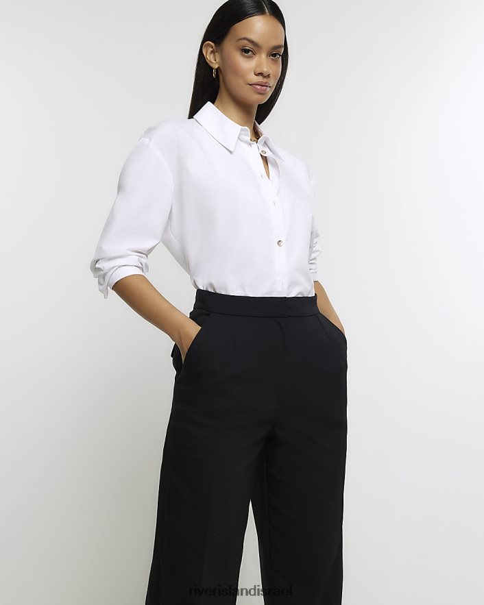 לבוש River Island מכנסיים חכמים לסיגריה שָׁחוֹר נשים BDZ4083857