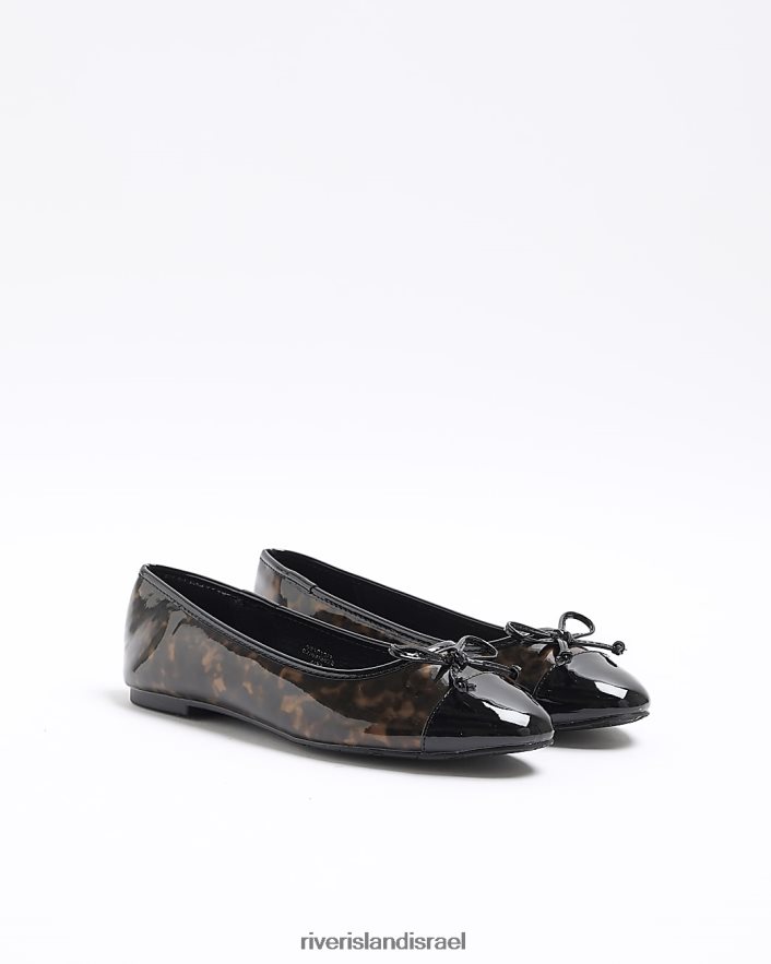 הַנעָלָה River Island נעלי בלט שריון צב חום נשים BDZ4083868