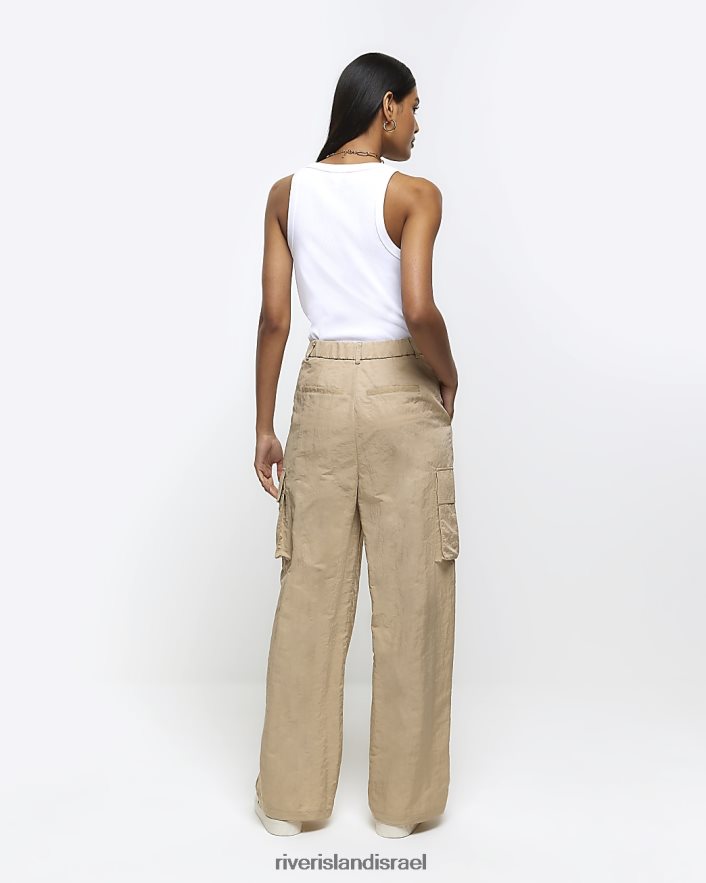 לבוש River Island מכנסי משא בז' נשים BDZ4083880