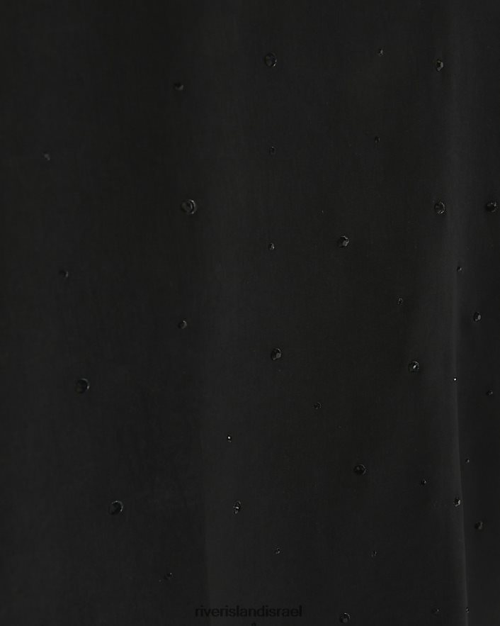 לבוש River Island חלק עליון קאמי יהלומי שָׁחוֹר נשים BDZ4083883