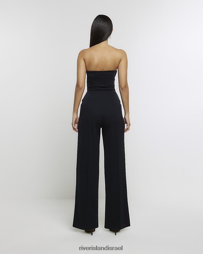 לבוש River Island סרבל בנדו שָׁחוֹר נשים BDZ4083936