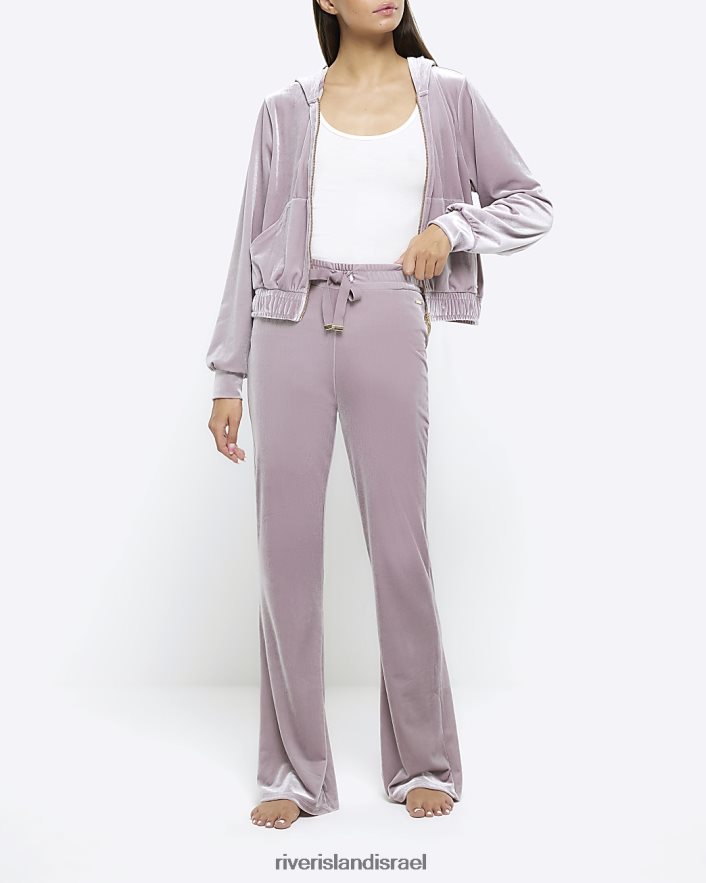 לבוש River Island נעלי ריצה מקטיפה סָגוֹל נשים BDZ4083939