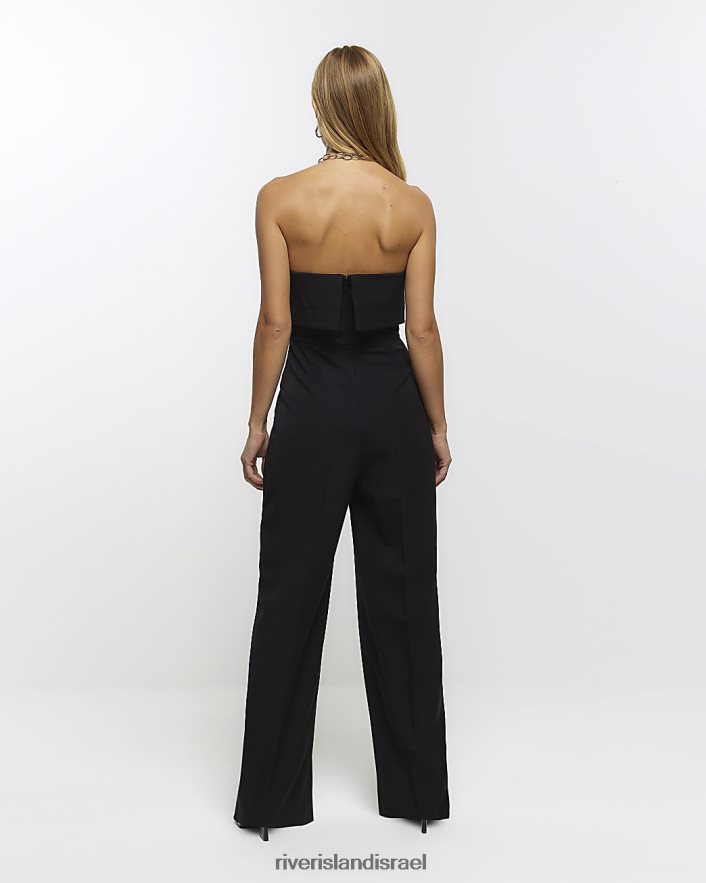 לבוש River Island סרבל בנדו בלייזר שָׁחוֹר נשים BDZ4083971