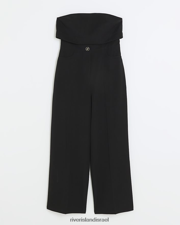 לבוש River Island סרבל בנדו בלייזר שָׁחוֹר נשים BDZ4083971