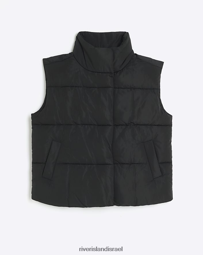 לבוש River Island ג'לט קצר מרופד שָׁחוֹר נשים BDZ4084074