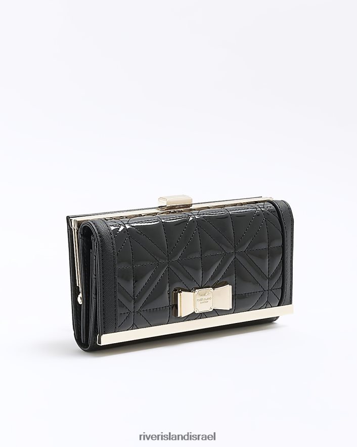 אביזרים River Island ארנק קשת מרופד שָׁחוֹר נשים BDZ4084088