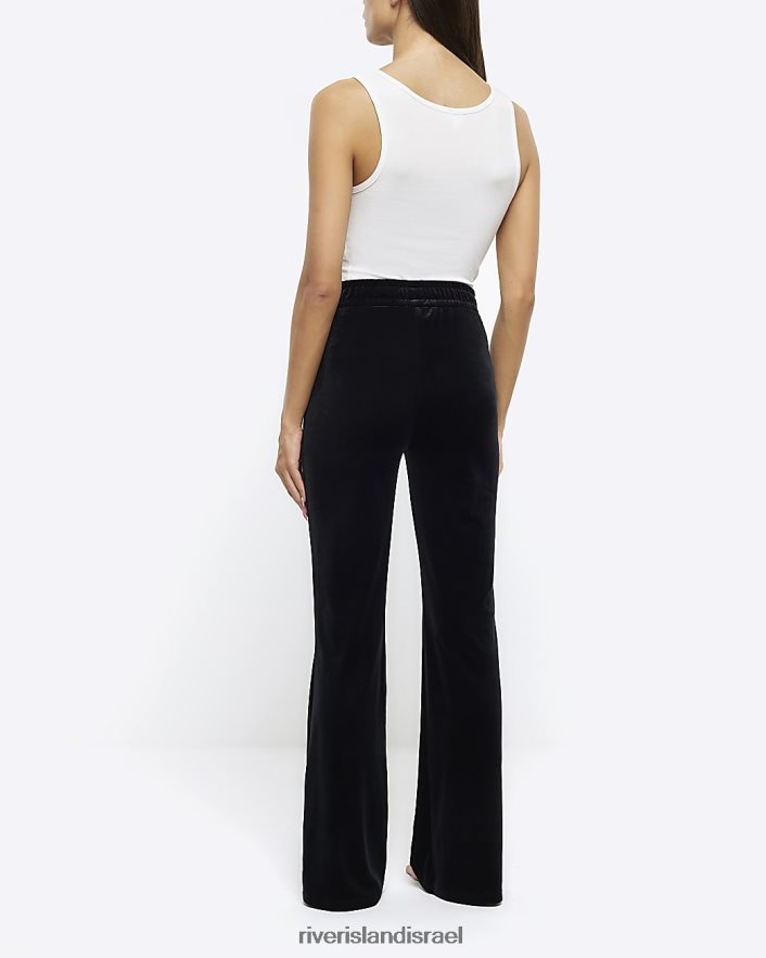 לבוש River Island נעלי ריצה מקטיפה שָׁחוֹר נשים BDZ4084093