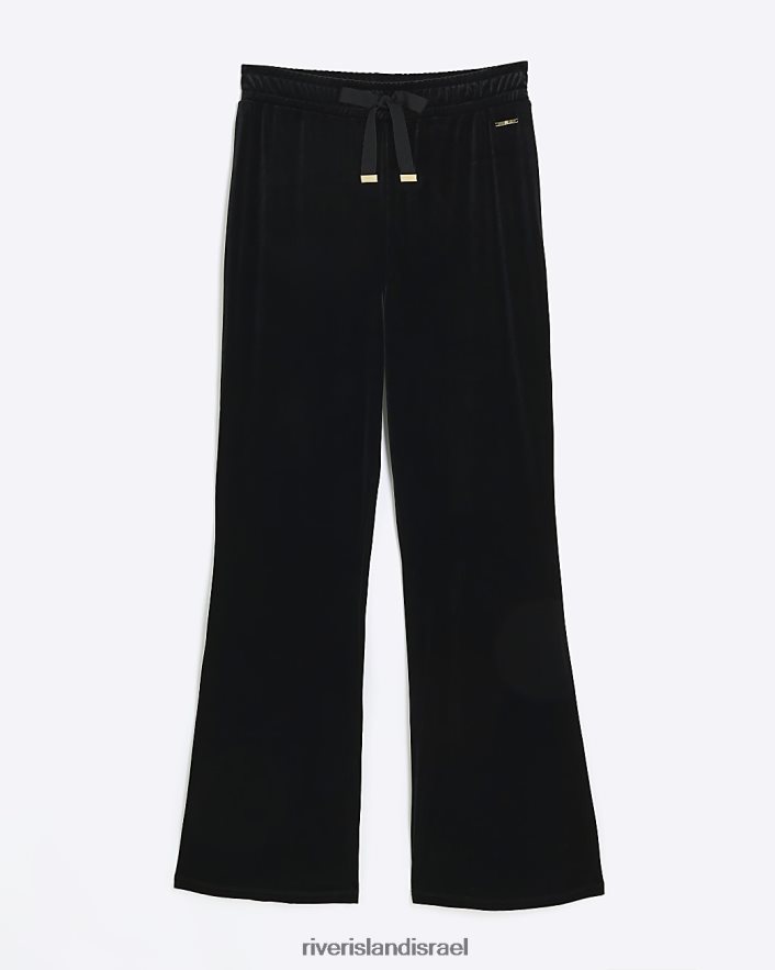 לבוש River Island נעלי ריצה מקטיפה שָׁחוֹר נשים BDZ4084093