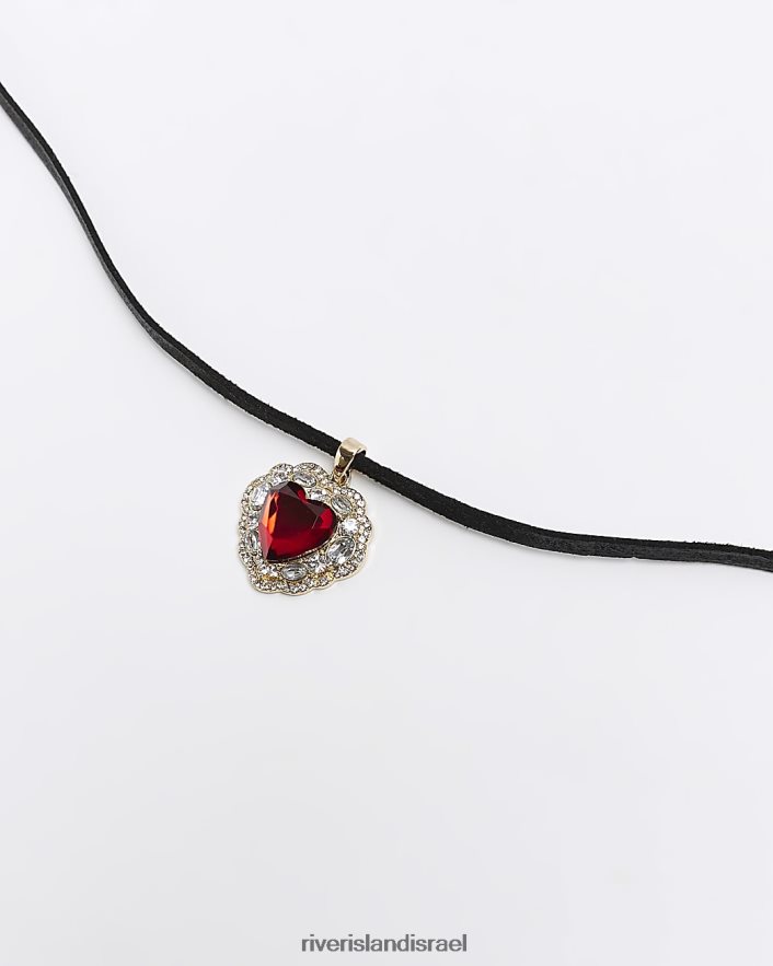 אביזרים River Island שרשרת חוט לב אָדוֹם נשים BDZ4084105