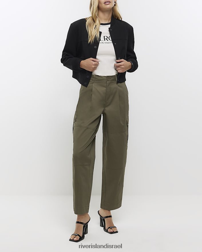 לבוש River Island מכנסי קרגו מחודדים חָקִי נשים BDZ4084136