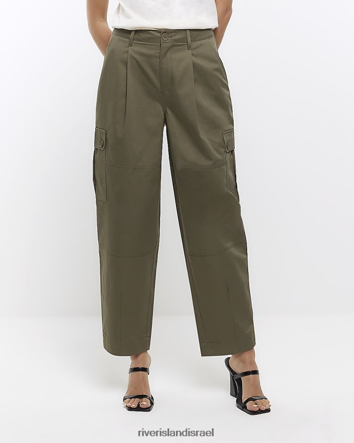 לבוש River Island מכנסי קרגו מחודדים חָקִי נשים BDZ4084136