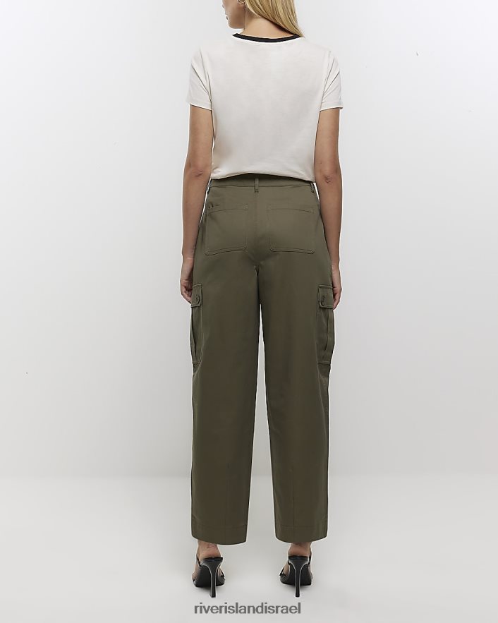 לבוש River Island מכנסי קרגו מחודדים חָקִי נשים BDZ4084136